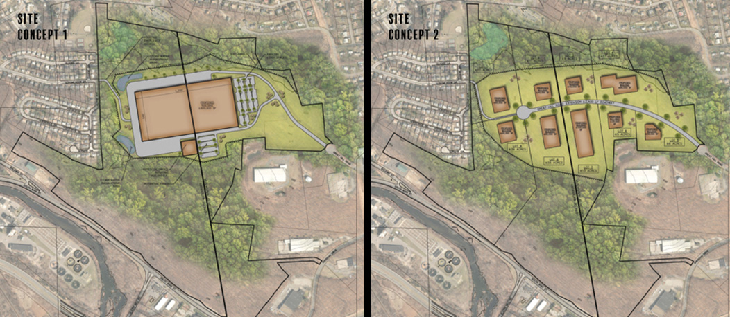 Concepts for Naugatuck Industrial Park, a designated Opportunity Zone in Waterbury