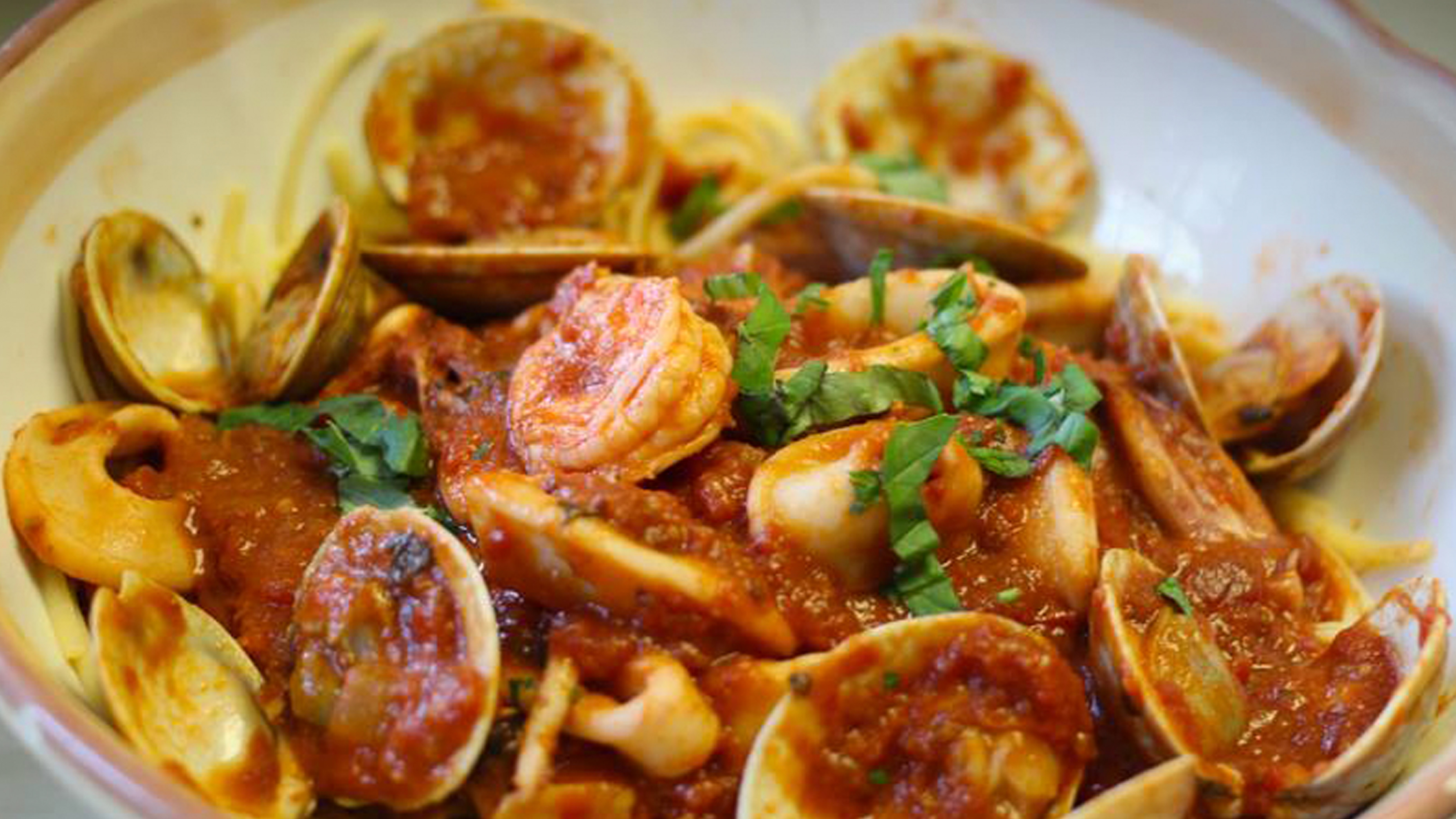 Plate of Italian food at Roma Ristorante in Oakville, CT