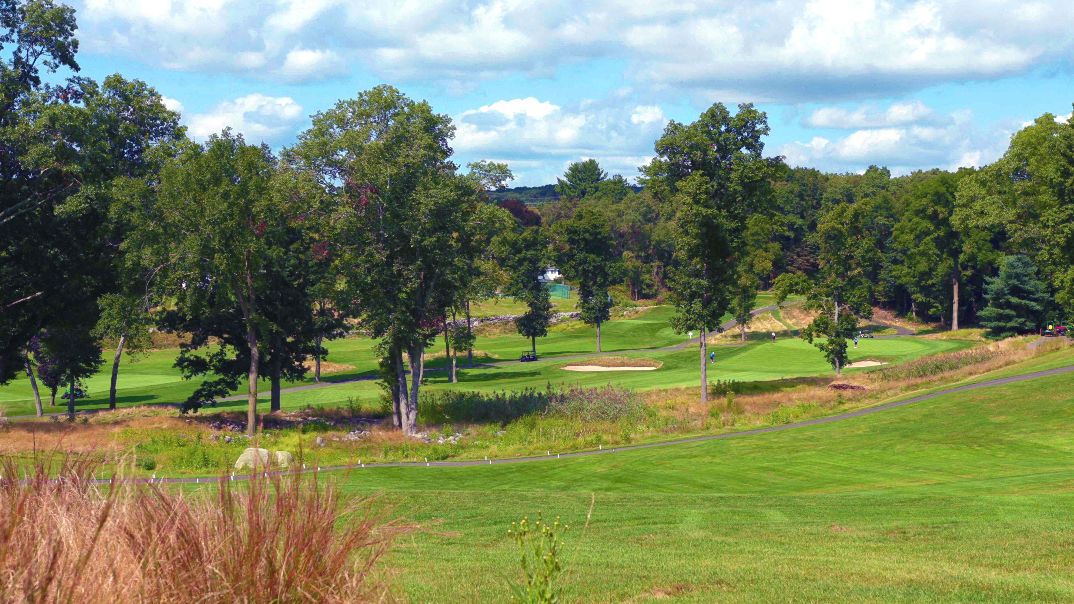 The green at the golf course at the Waterbury Country Club