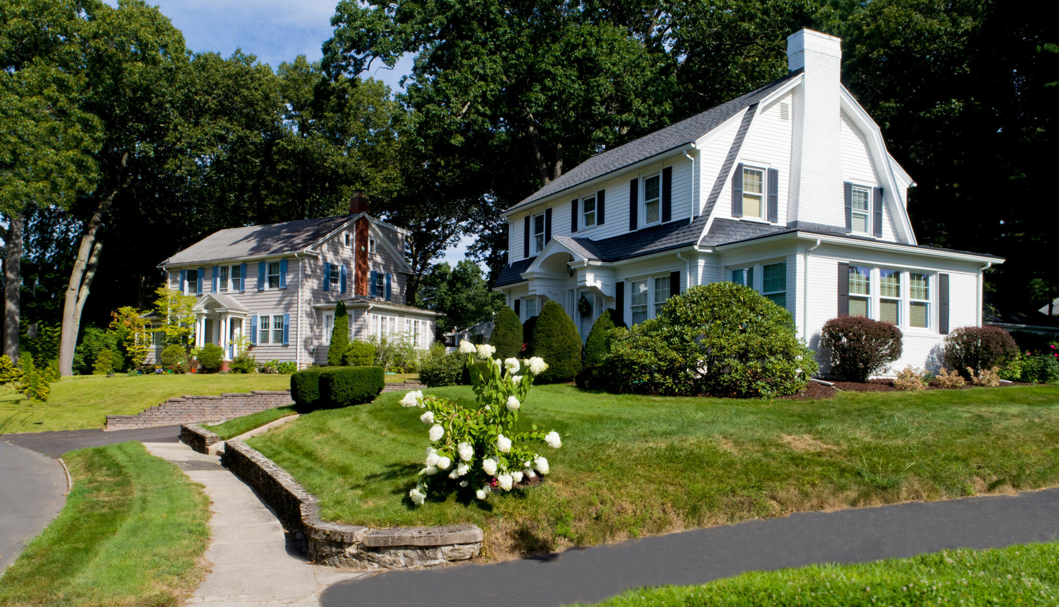 Houses along the street in the Fulton Park neighborhood of Waterbury