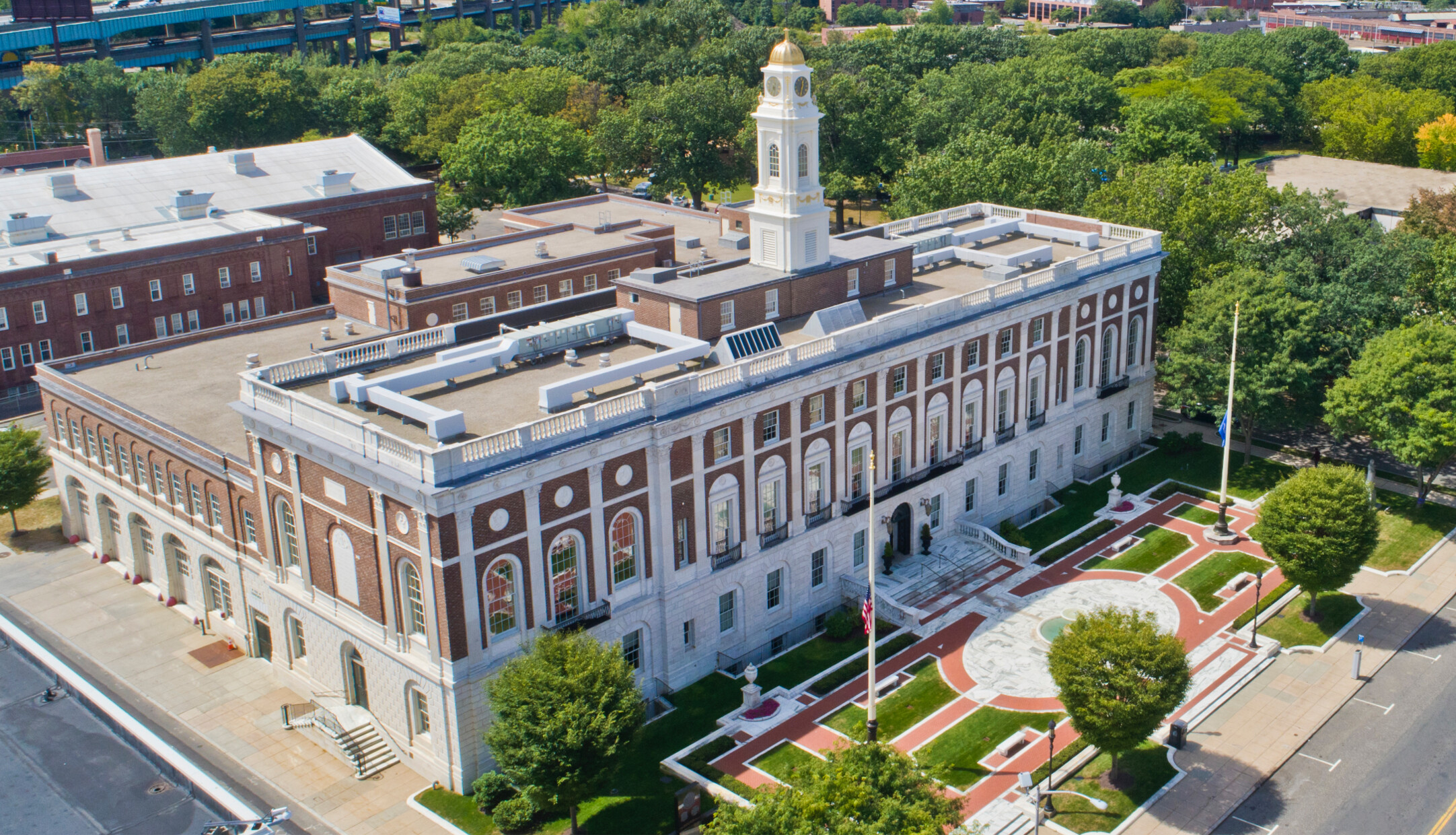 Waterbury City Hall after restoration efforts were completed