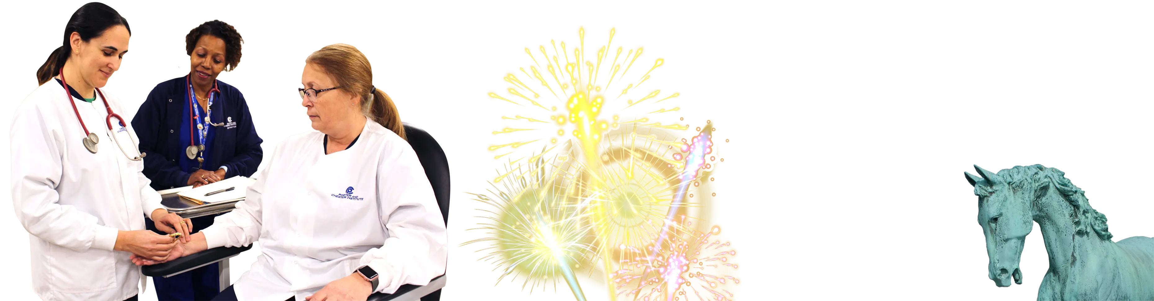 A graphic of fireworks in Waterbury, Connecticut,