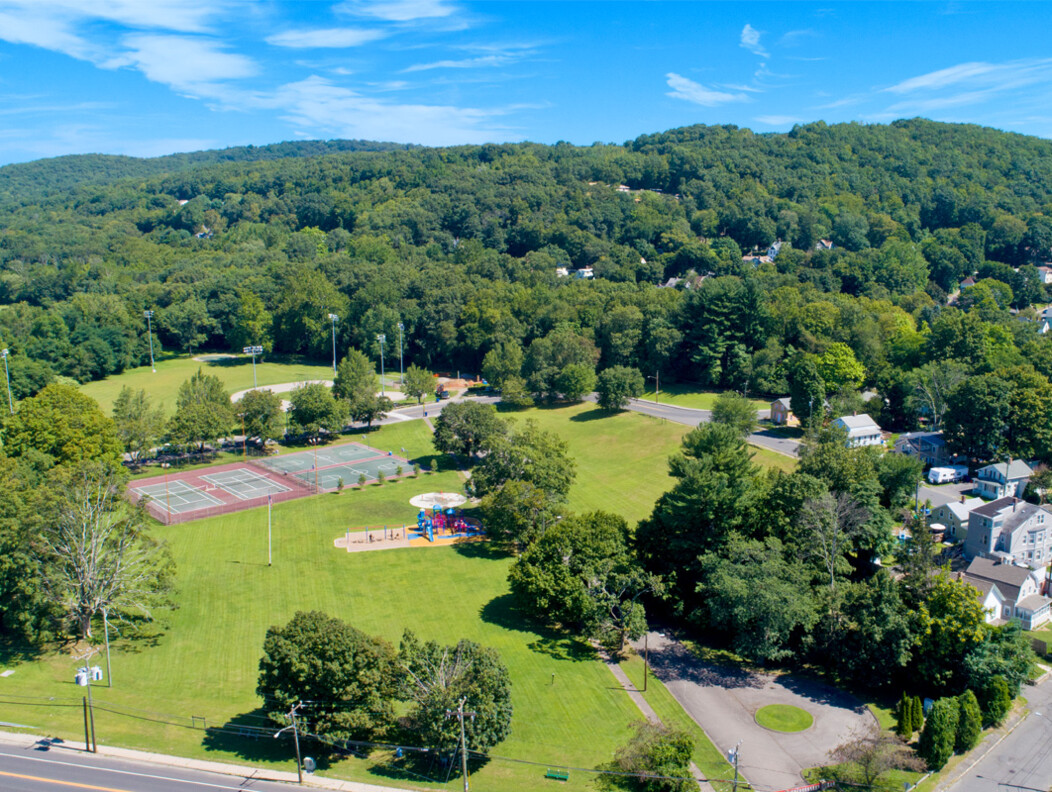 The fields, courts and recreation space at Waterville Park in Waterbury CT