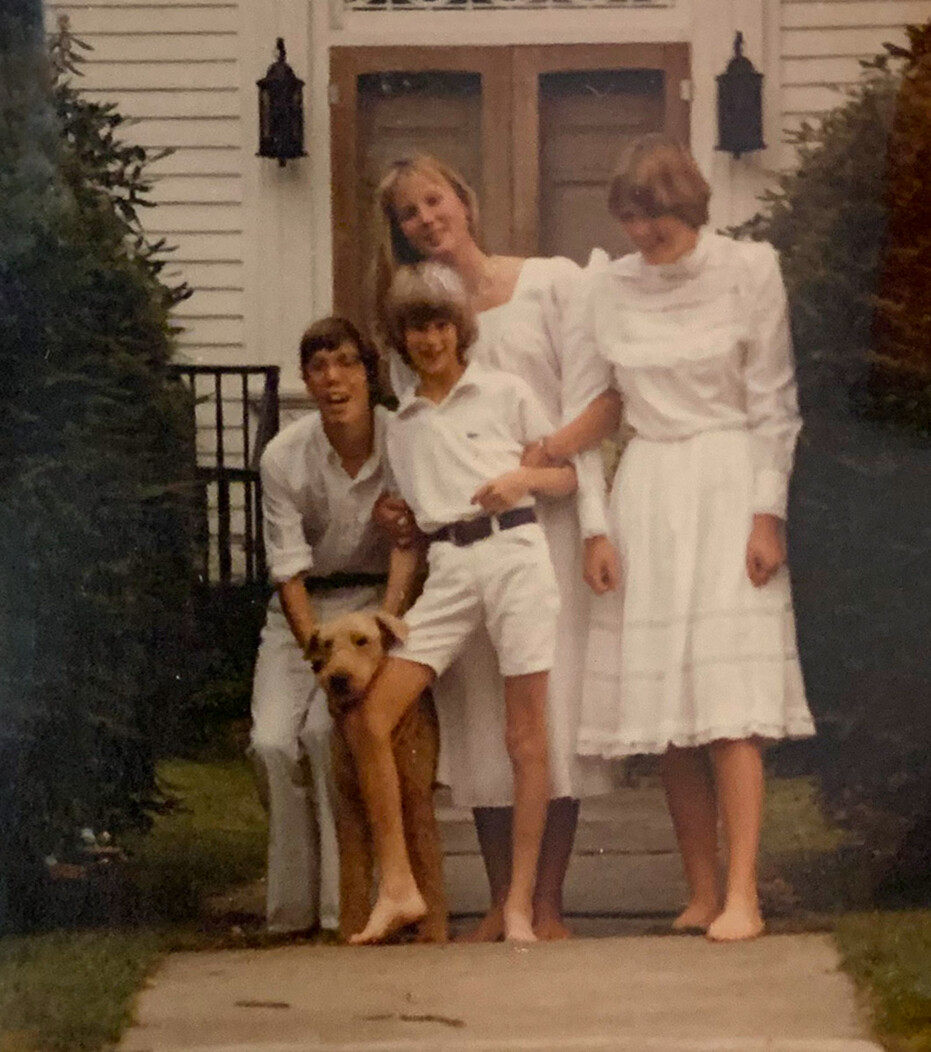 Family photograph of a young Molly Kellogg and her siblings