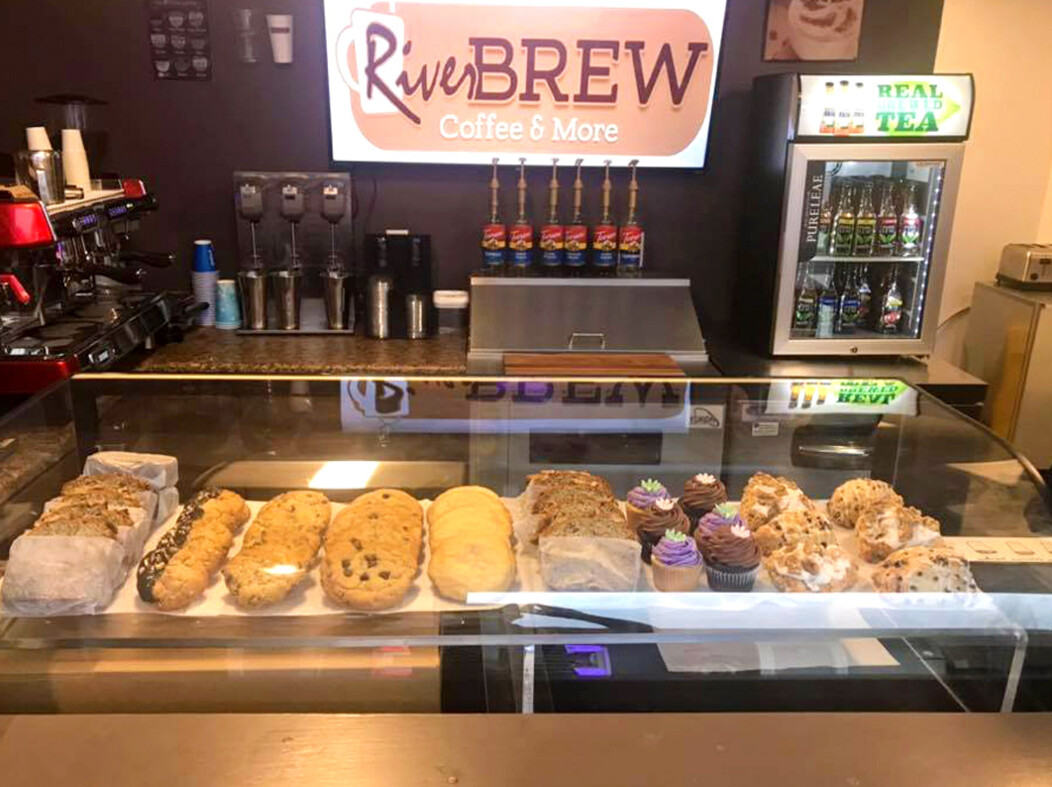 Various snacks at the coffee bar in Riverview Cinemas, Southbury, Connecticut
